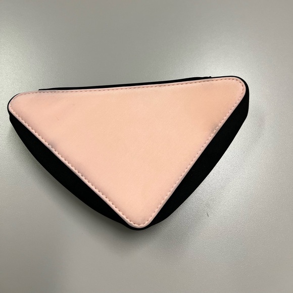 Prada Pink Triangle Makeup Pouch - Picture 2 of 5
